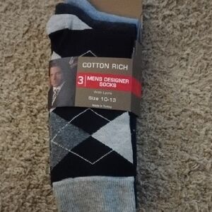 Men's Designer Socks - Black and Gray